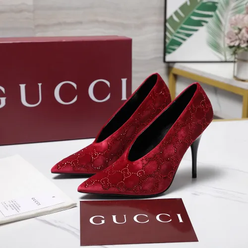Cheap Gucci High-Heeled Shoes For Women #1442383, $$125.00 USD On Gucci High-Heeled Shoes