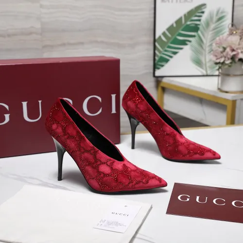 Replica Gucci High-Heeled Shoes For Women #1442383 $125.00 USD for Wholesale
