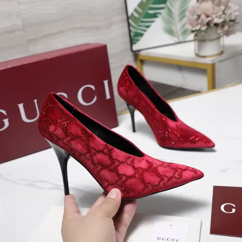 Replica Gucci High-Heeled Shoes For Women #1442383 $125.00 USD for Wholesale