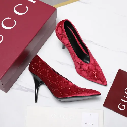 Replica Gucci High-Heeled Shoes For Women #1442383 $125.00 USD for Wholesale