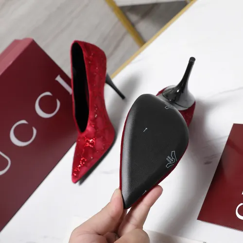 Replica Gucci High-Heeled Shoes For Women #1442383 $125.00 USD for Wholesale