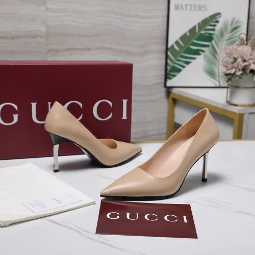 Cheap Gucci High-Heeled Shoes For Women #1442385, $$108.00 USD On Gucci High-Heeled Shoes