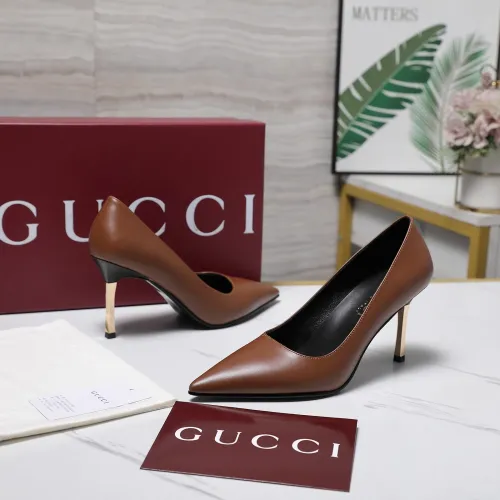 Cheap Gucci High-Heeled Shoes For Women #1442387, $$108.00 USD On Gucci High-Heeled Shoes
