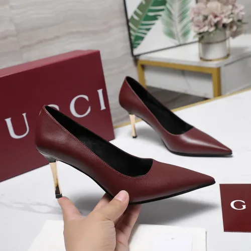 Replica Gucci High-Heeled Shoes For Women #1442388 $108.00 USD for Wholesale