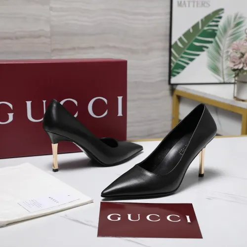 Cheap Gucci High-Heeled Shoes For Women #1442389, $$108.00 USD On Gucci High-Heeled Shoes