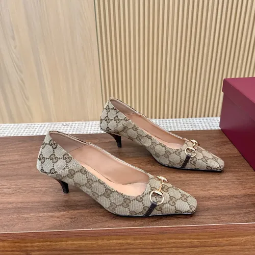 Replica Gucci High-Heeled Shoes For Women #1442414 $98.00 USD for Wholesale