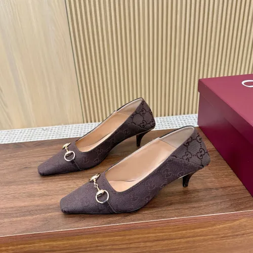 Cheap Gucci High-Heeled Shoes For Women #1442415, $$98.00 USD On Gucci High-Heeled Shoes