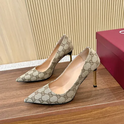 Cheap Gucci High-Heeled Shoes For Women #1442429, $$98.00 USD On Gucci High-Heeled Shoes