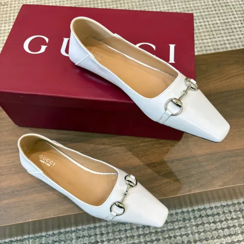 Replica Gucci Flat Shoes For Women #1442436 $98.00 USD for Wholesale