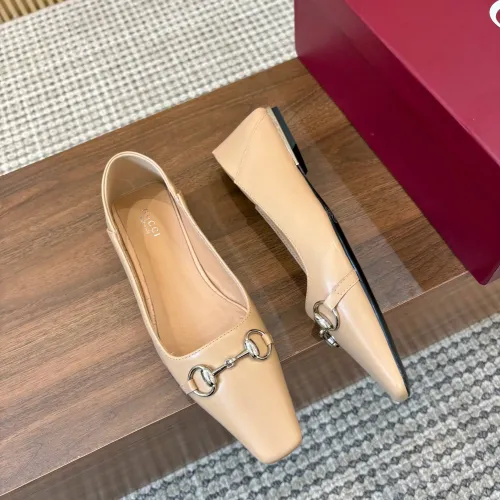 Replica Gucci Flat Shoes For Women #1442437 $98.00 USD for Wholesale