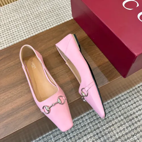 Replica Gucci Flat Shoes For Women #1442438 $98.00 USD for Wholesale