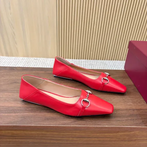 Replica Gucci Flat Shoes For Women #1442439 $98.00 USD for Wholesale
