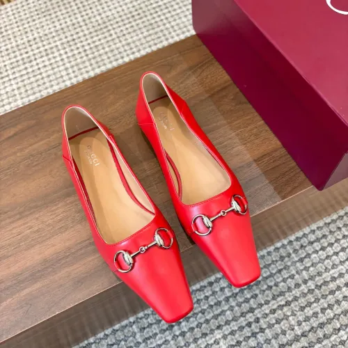 Replica Gucci Flat Shoes For Women #1442439 $98.00 USD for Wholesale