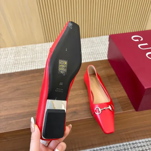 Replica Gucci Flat Shoes For Women #1442439 $98.00 USD for Wholesale