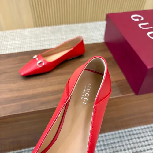 Replica Gucci Flat Shoes For Women #1442439 $98.00 USD for Wholesale
