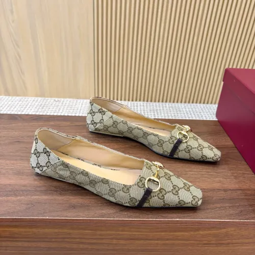 Replica Gucci Flat Shoes For Women #1442441 $98.00 USD for Wholesale