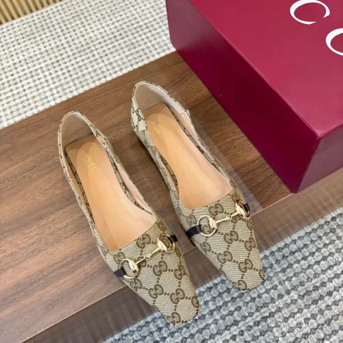 Replica Gucci Flat Shoes For Women #1442441 $98.00 USD for Wholesale