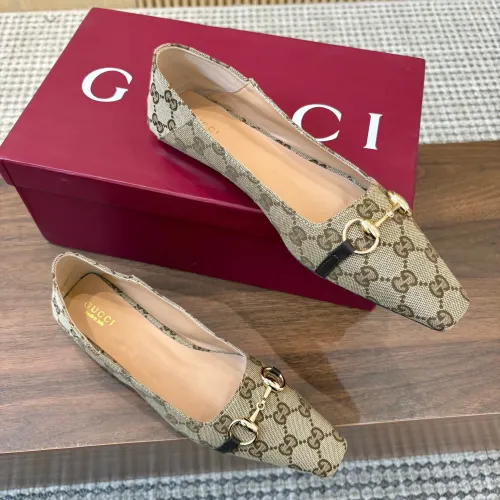 Replica Gucci Flat Shoes For Women #1442441 $98.00 USD for Wholesale