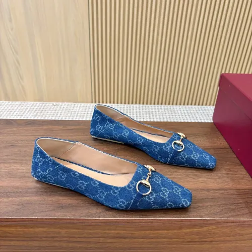 Replica Gucci Flat Shoes For Women #1442442 $98.00 USD for Wholesale