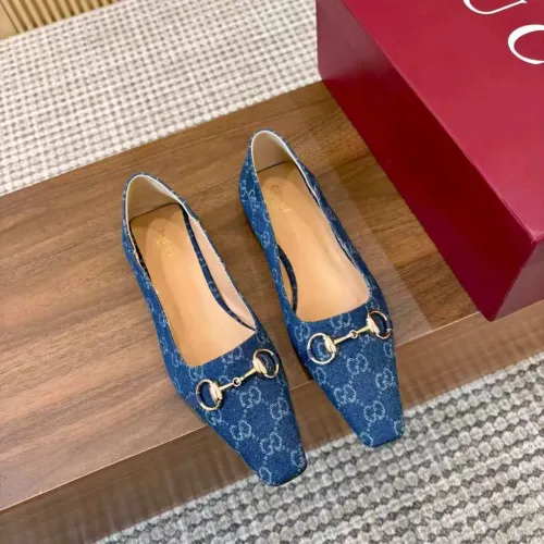 Replica Gucci Flat Shoes For Women #1442442 $98.00 USD for Wholesale