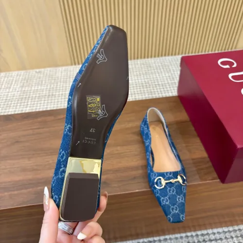 Replica Gucci Flat Shoes For Women #1442442 $98.00 USD for Wholesale
