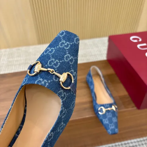 Replica Gucci Flat Shoes For Women #1442442 $98.00 USD for Wholesale