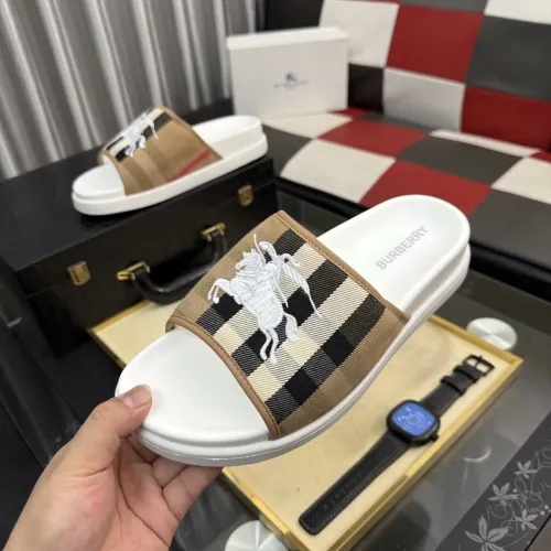 Replica Burberry Slippers For Men #1442841 $60.00 USD for Wholesale