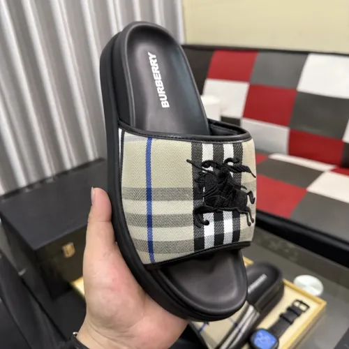 Replica Burberry Slippers For Men #1442842 $60.00 USD for Wholesale