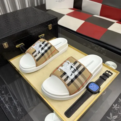Replica Burberry Slippers For Men #1442843 $60.00 USD for Wholesale