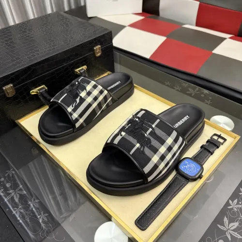 Replica Burberry Slippers For Men #1442844 $60.00 USD for Wholesale