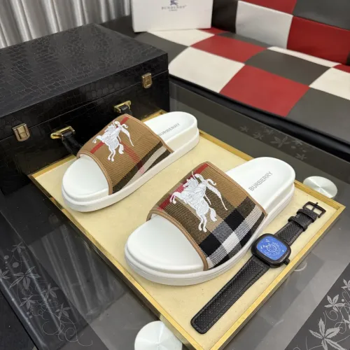 Replica Burberry Slippers For Men #1442845 $60.00 USD for Wholesale