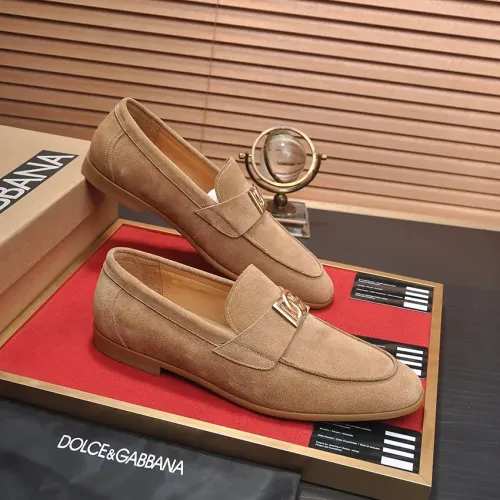 Replica Dolce & Gabbana D&G Leather Shoes For Men #1442847 $98.00 USD for Wholesale