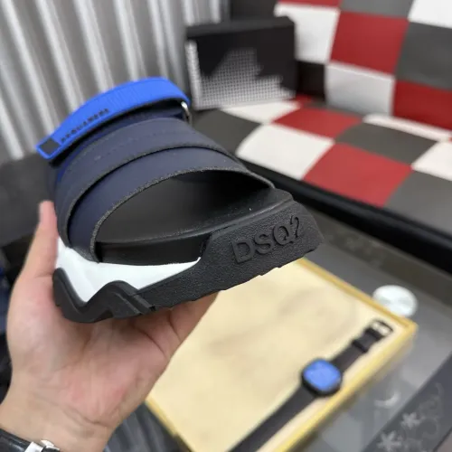 Replica Dsquared Slippers For Men #1442964 $76.00 USD for Wholesale