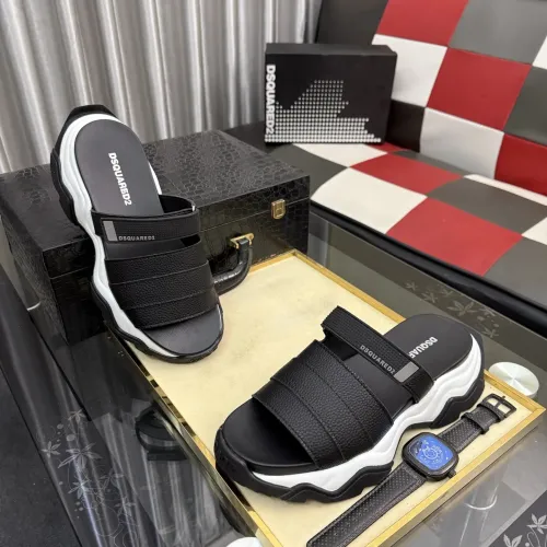 Replica Dsquared Slippers For Men #1442965 $76.00 USD for Wholesale