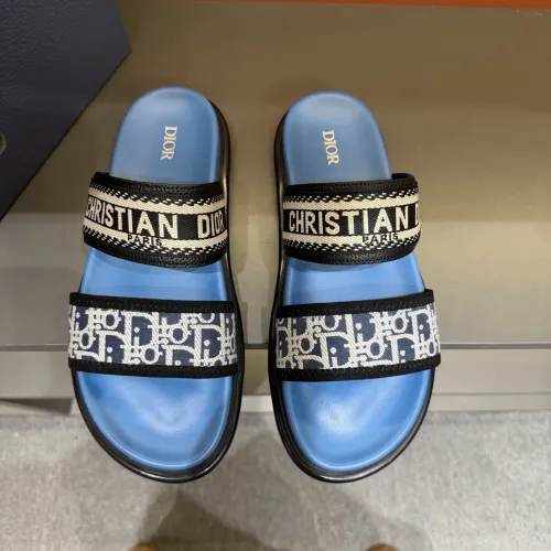 Replica Christian Dior Slippers For Men #1442970 $60.00 USD for Wholesale