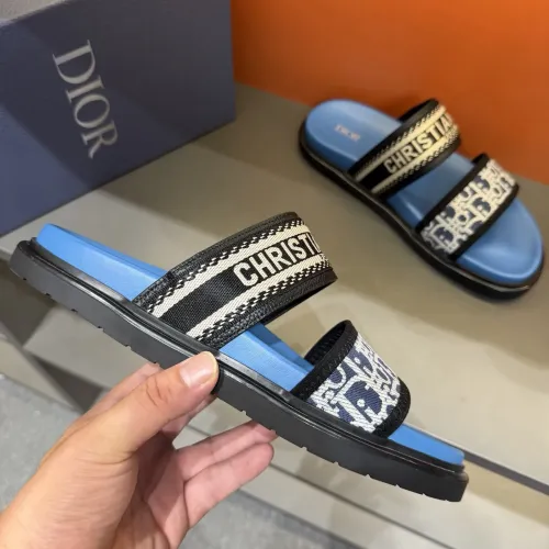 Replica Christian Dior Slippers For Men #1442970 $60.00 USD for Wholesale