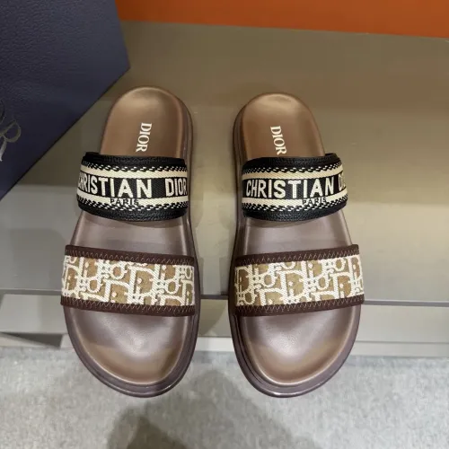 Replica Christian Dior Slippers For Men #1442971 $60.00 USD for Wholesale