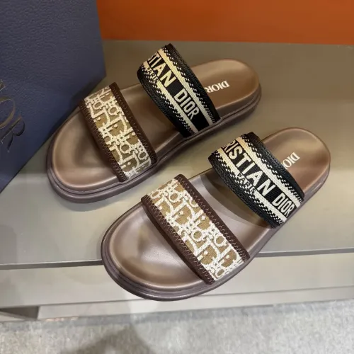 Replica Christian Dior Slippers For Men #1442971 $60.00 USD for Wholesale