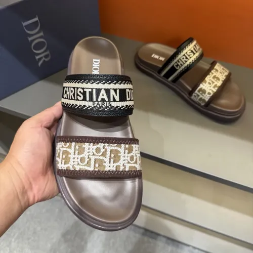Replica Christian Dior Slippers For Men #1442971 $60.00 USD for Wholesale