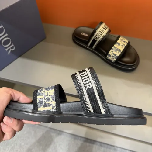 Replica Christian Dior Slippers For Men #1442972 $60.00 USD for Wholesale