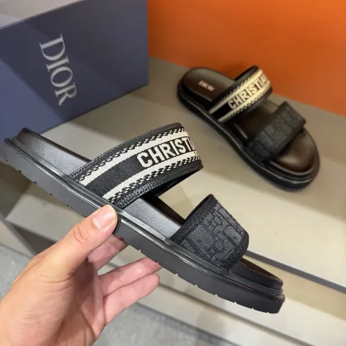 Replica Christian Dior Slippers For Men #1442974 $60.00 USD for Wholesale