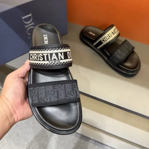 Replica Christian Dior Slippers For Men #1442974 $60.00 USD for Wholesale