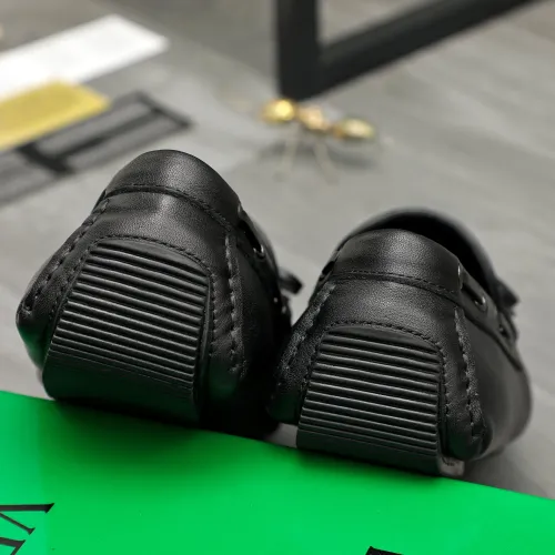 Replica Bottega Veneta BV Leather Shoes For Men #1443016 $80.00 USD for Wholesale