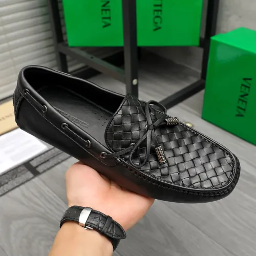 Replica Bottega Veneta BV Leather Shoes For Men #1443018 $80.00 USD for Wholesale