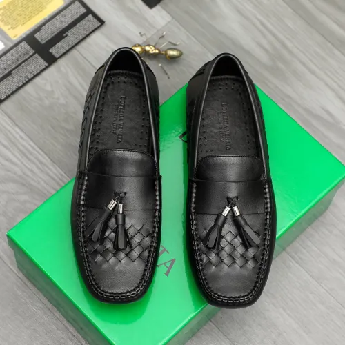Replica Bottega Veneta BV Leather Shoes For Men #1443021 $80.00 USD for Wholesale