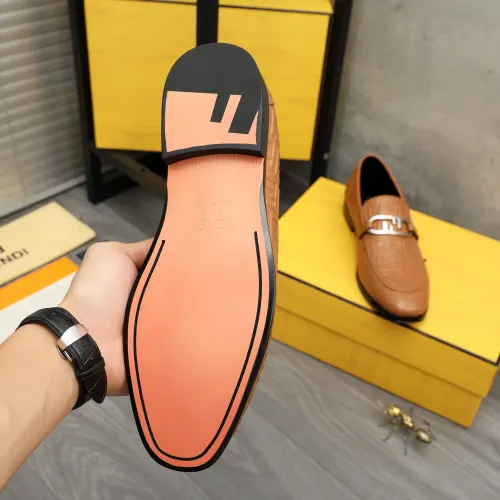 Replica Fendi Leather Shoes For Men #1443029 $122.00 USD for Wholesale