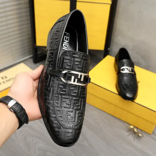 Replica Fendi Leather Shoes For Men #1443033 $122.00 USD for Wholesale