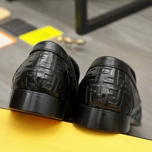 Replica Fendi Leather Shoes For Men #1443033 $122.00 USD for Wholesale