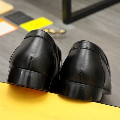 Replica Fendi Leather Shoes For Men #1443072 $122.00 USD for Wholesale