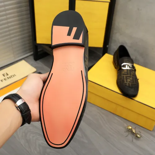 Replica Fendi Leather Shoes For Men #1443073 $122.00 USD for Wholesale
